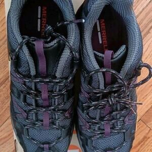 Merrell Sneakers, Black With Purple Accents, Size 7, NIB